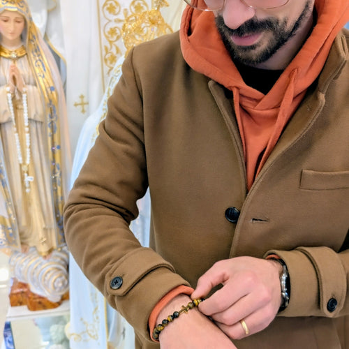 Pulsera Nuestra Señora de Fátima [Piedra Natural]