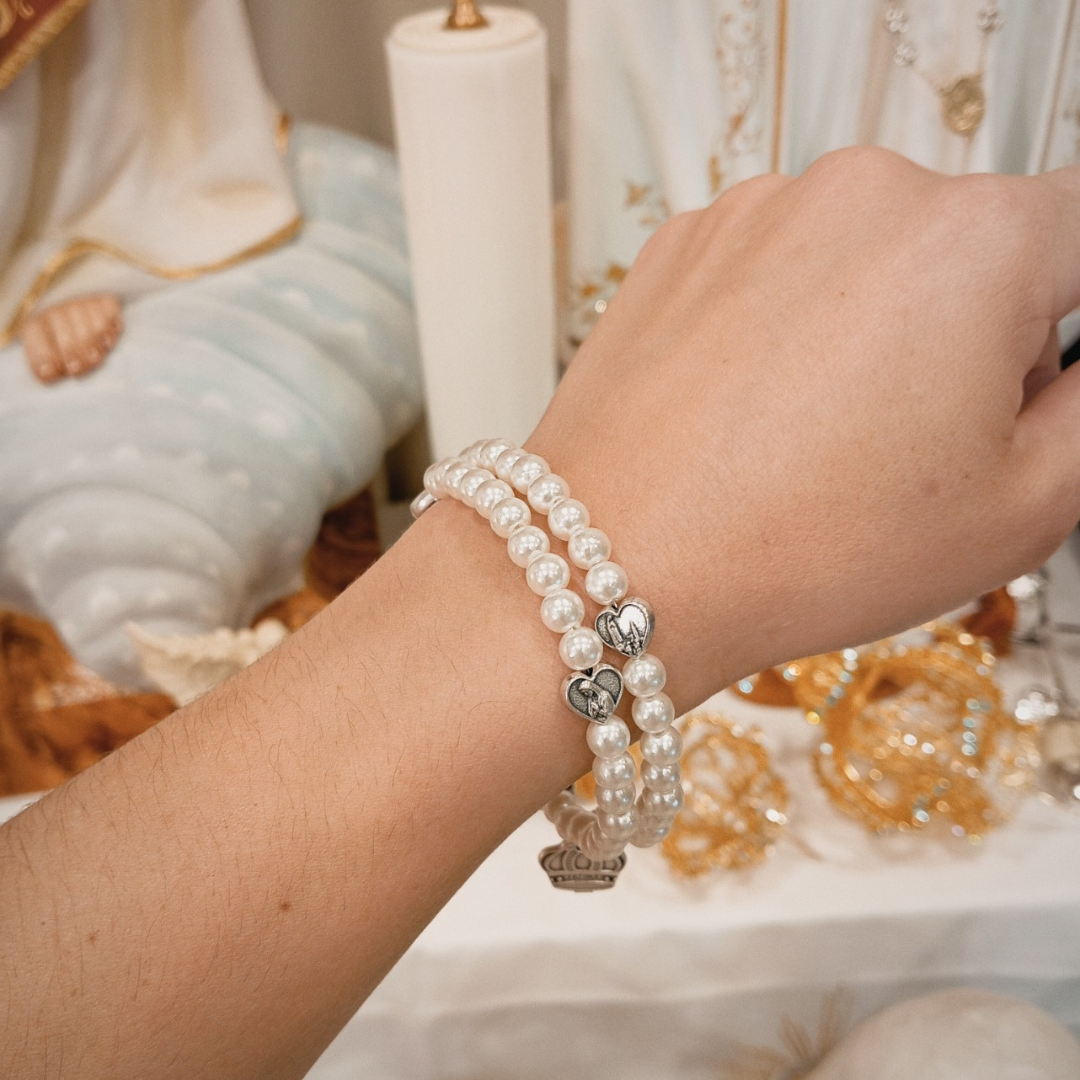 Pearl Rosary Bracelet