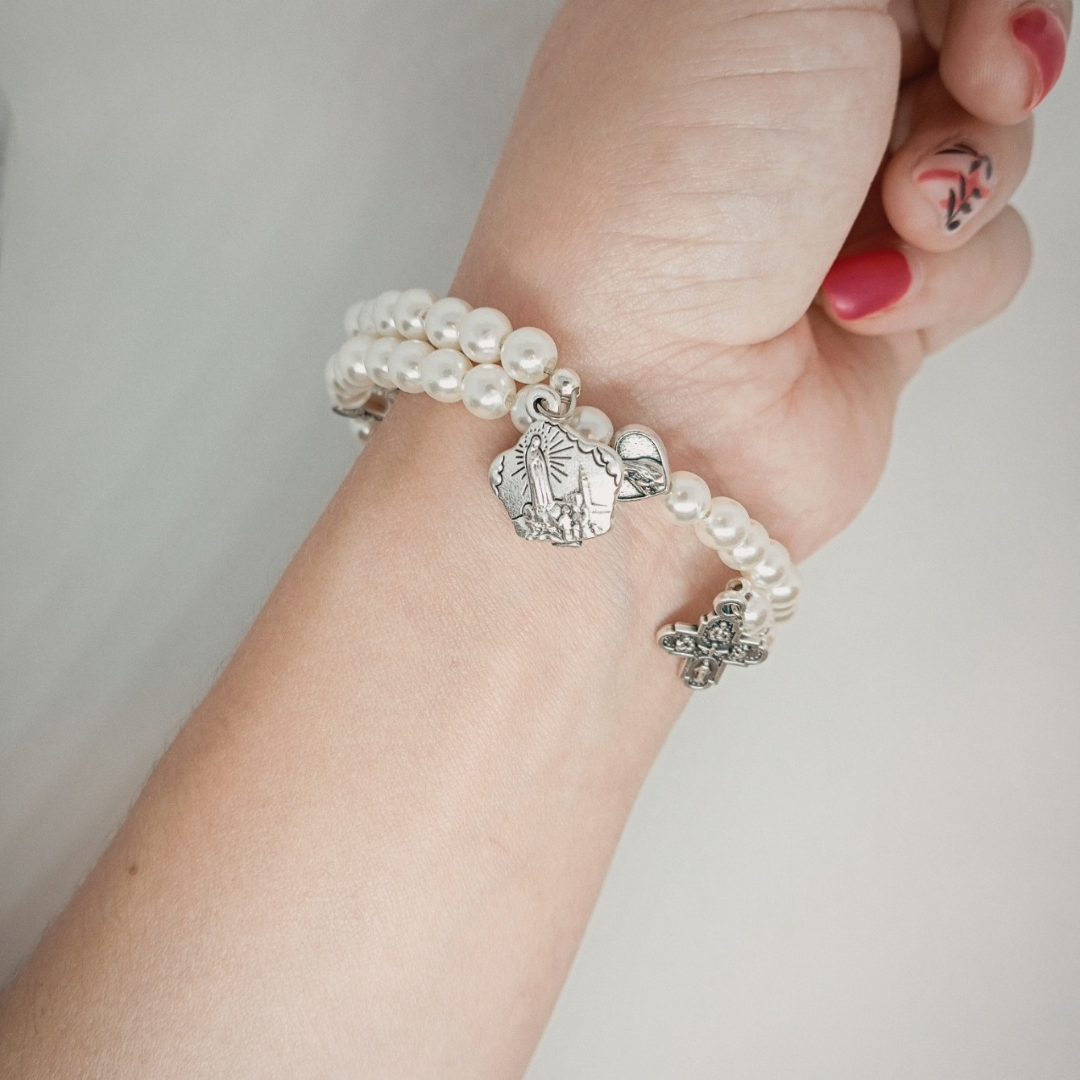 Pearl Rosary Bracelet