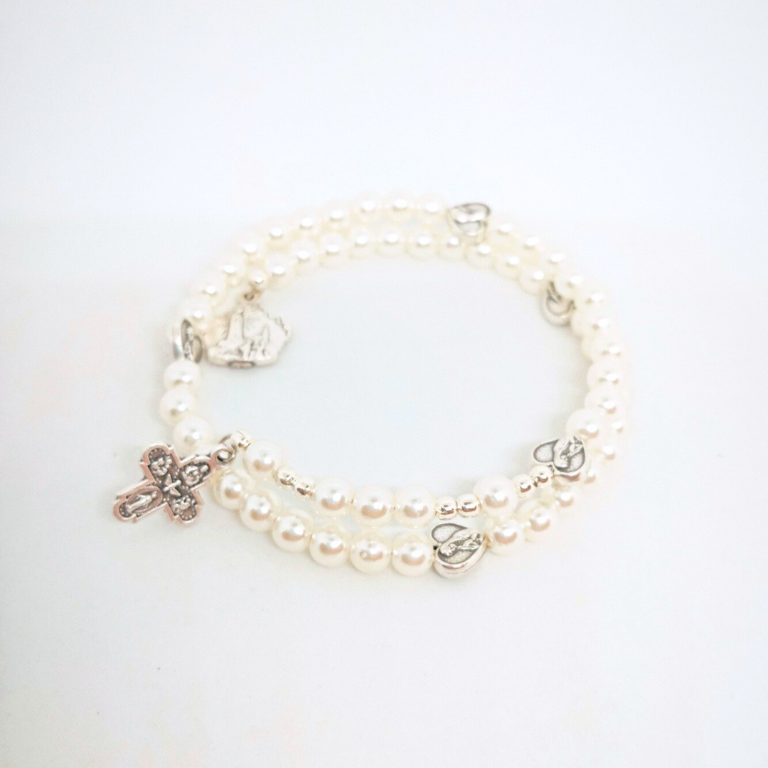 Pearl Rosary Bracelet