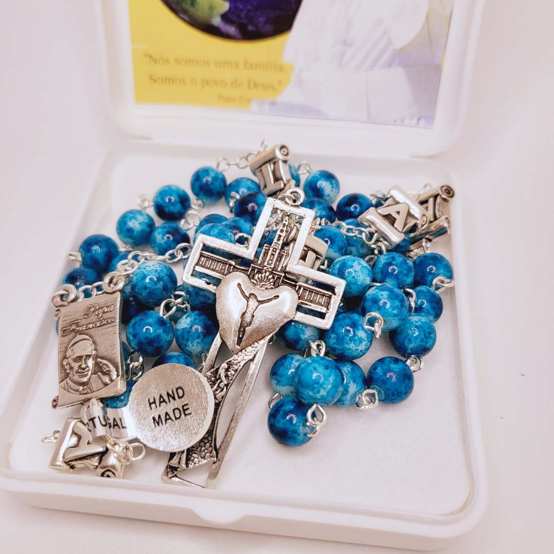 Pope Francis Blue Rosary