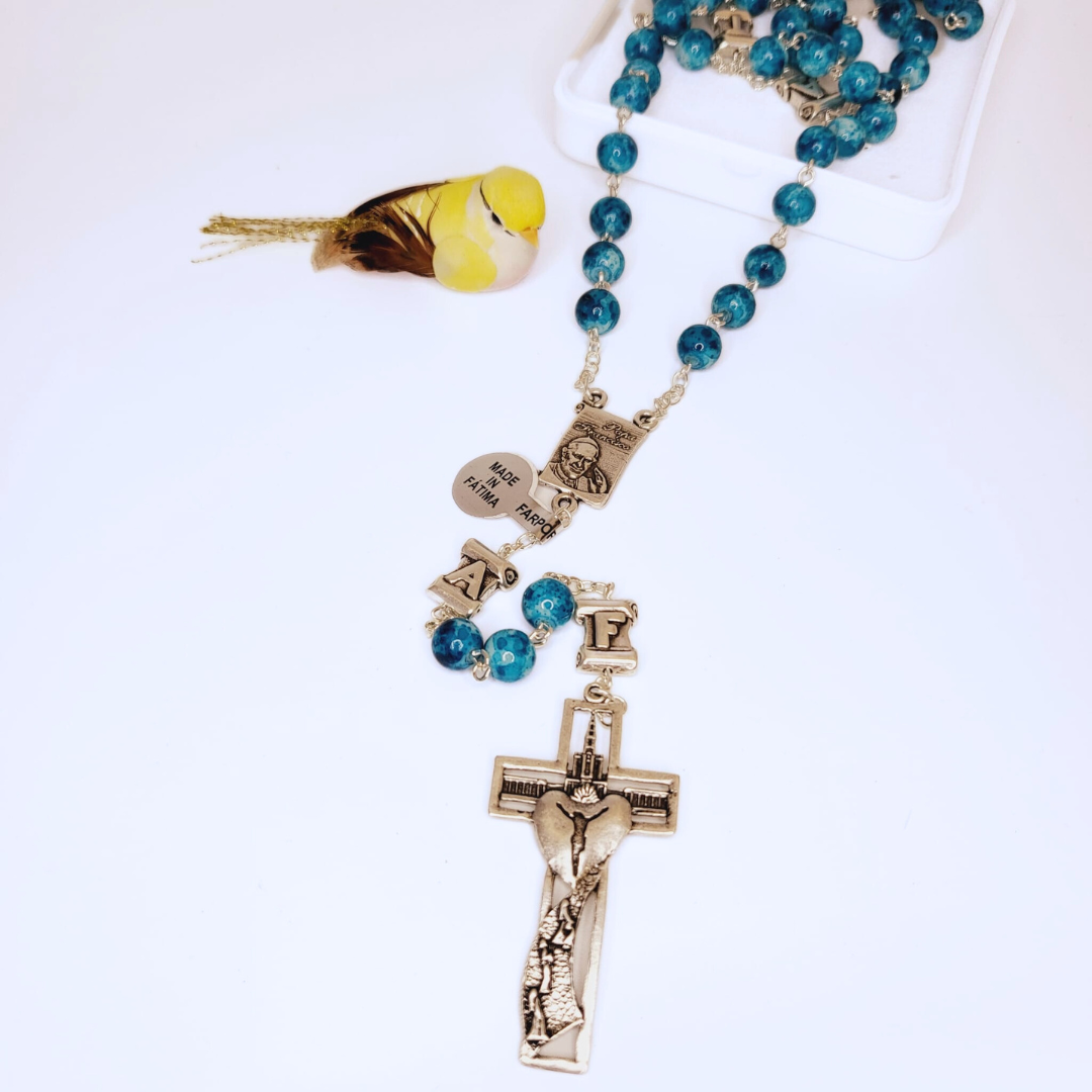 Pope Francis Blue Rosary