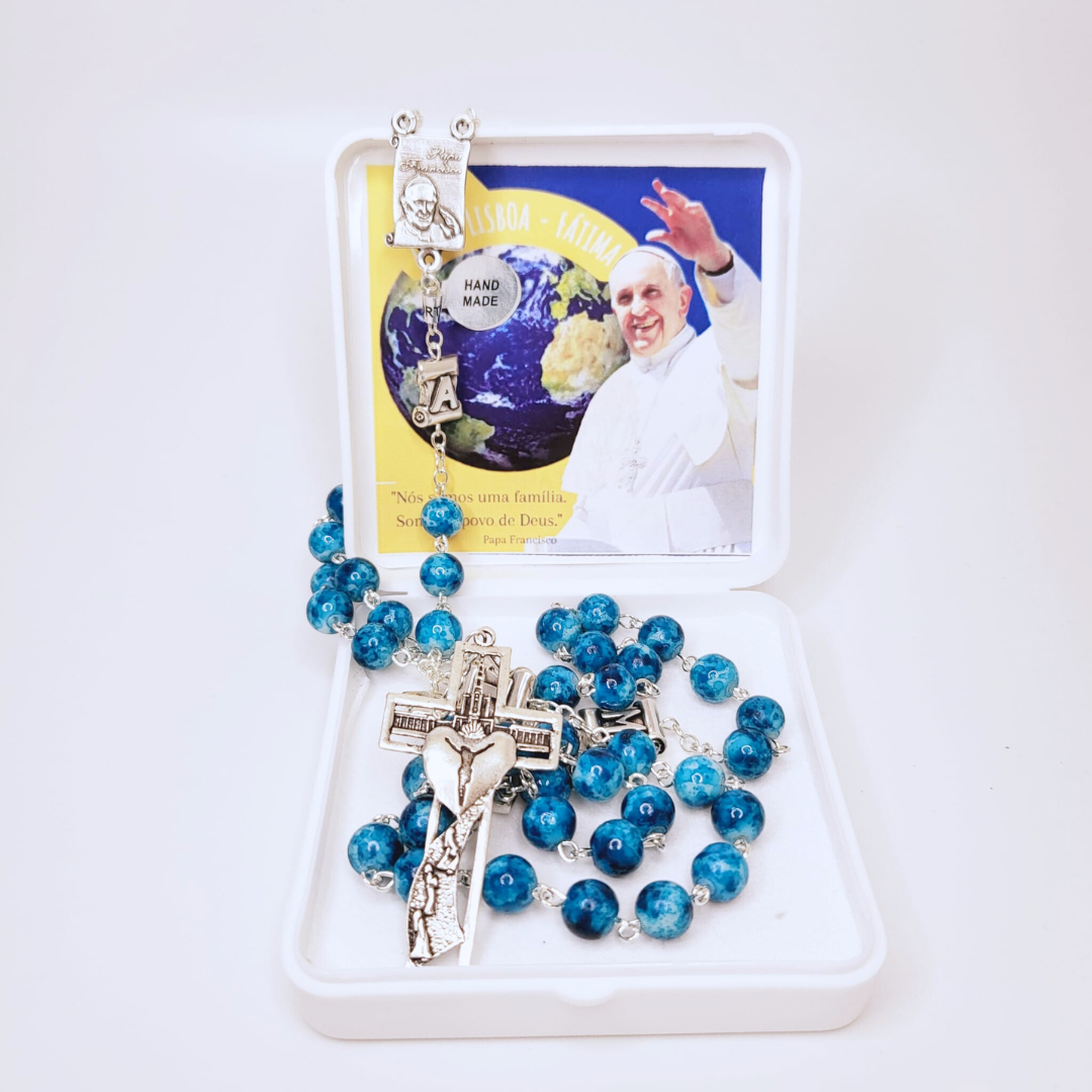 Pope Francis Blue Rosary