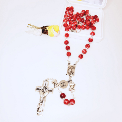 Pope Francis Red Rosary