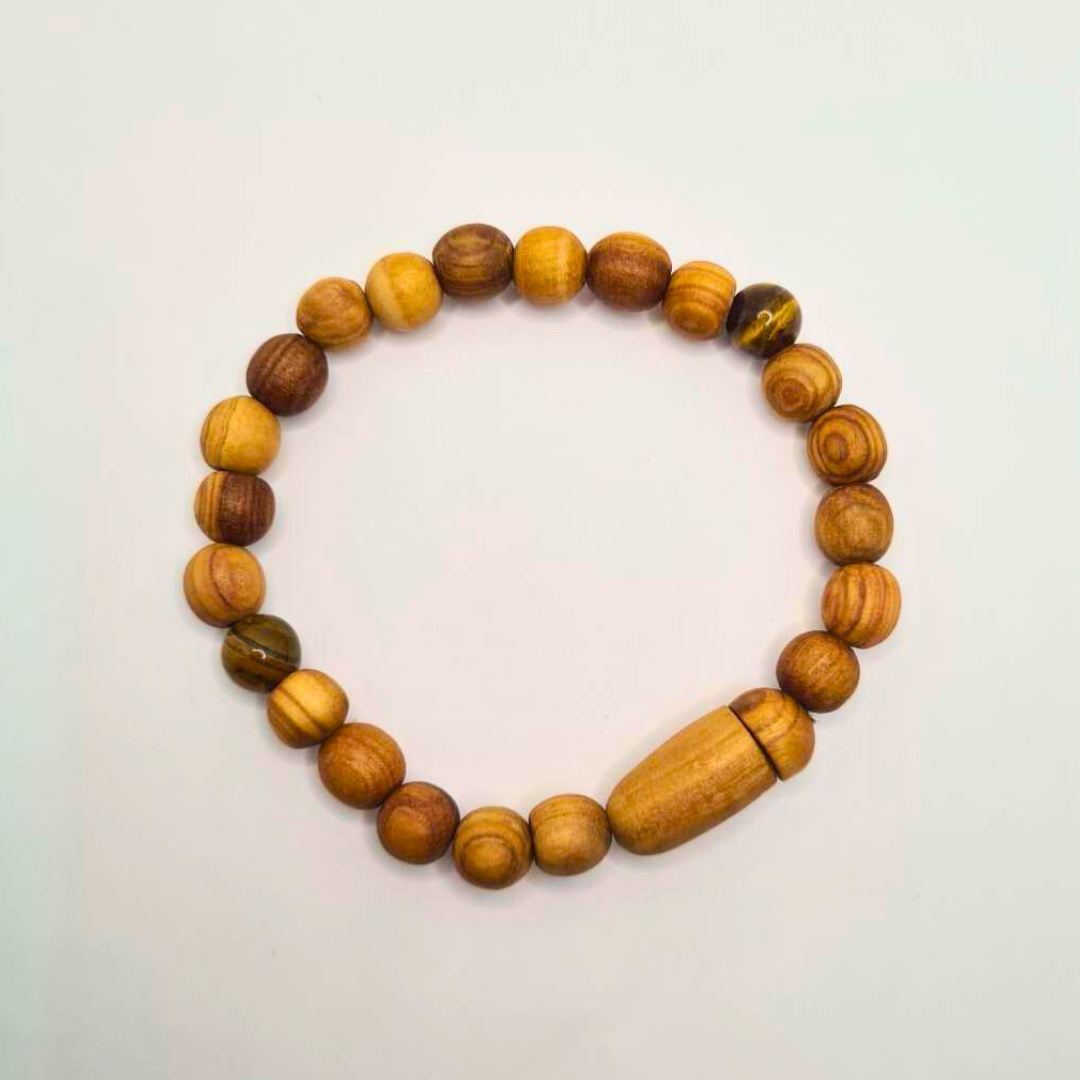 Saint Anthony Wood Bracelet