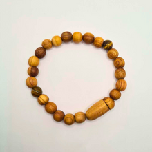Load image into Gallery viewer, Saint Anthony Wood Bracelet
