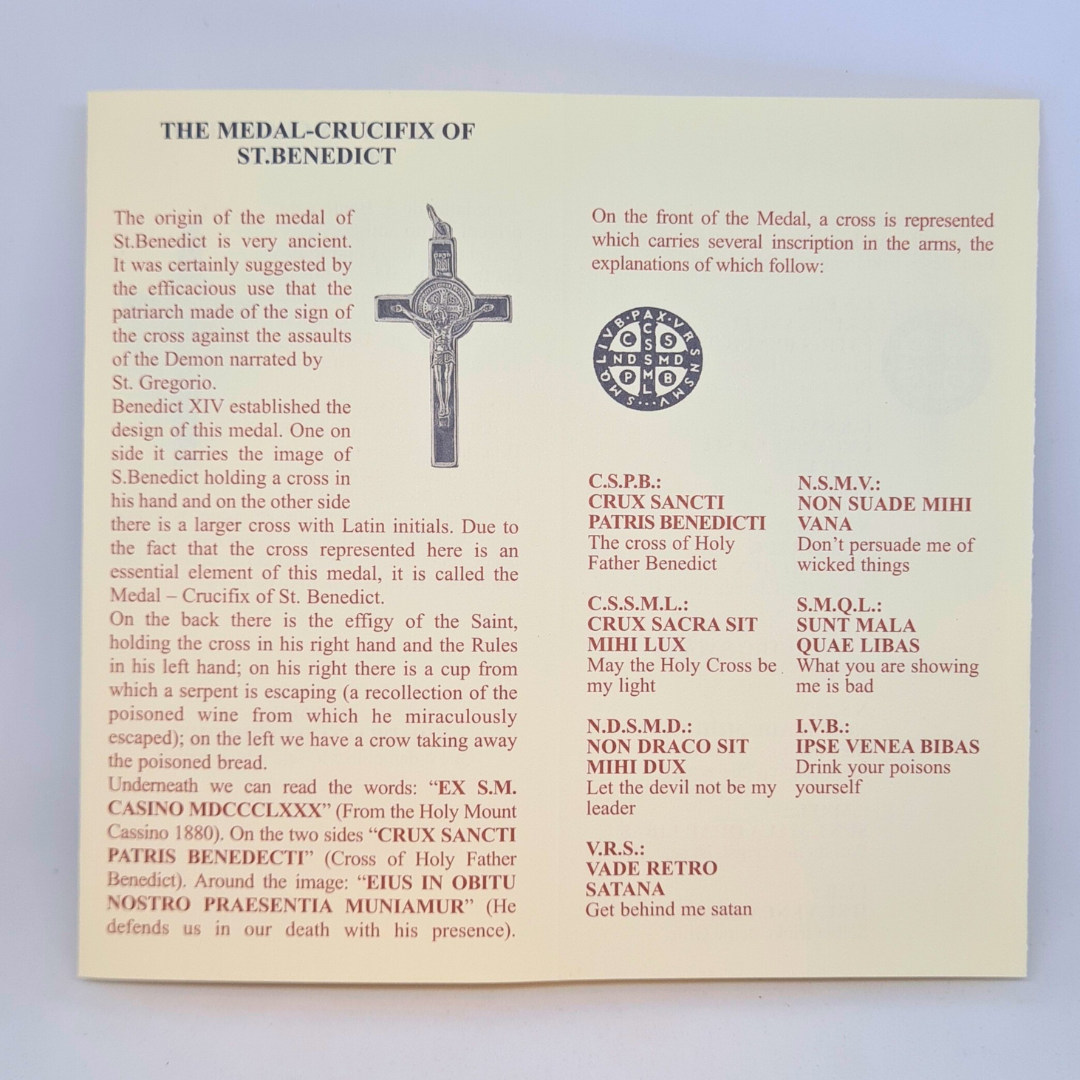 Saint Benedict Standing Crucifix [5.3'' | 13,5cm]