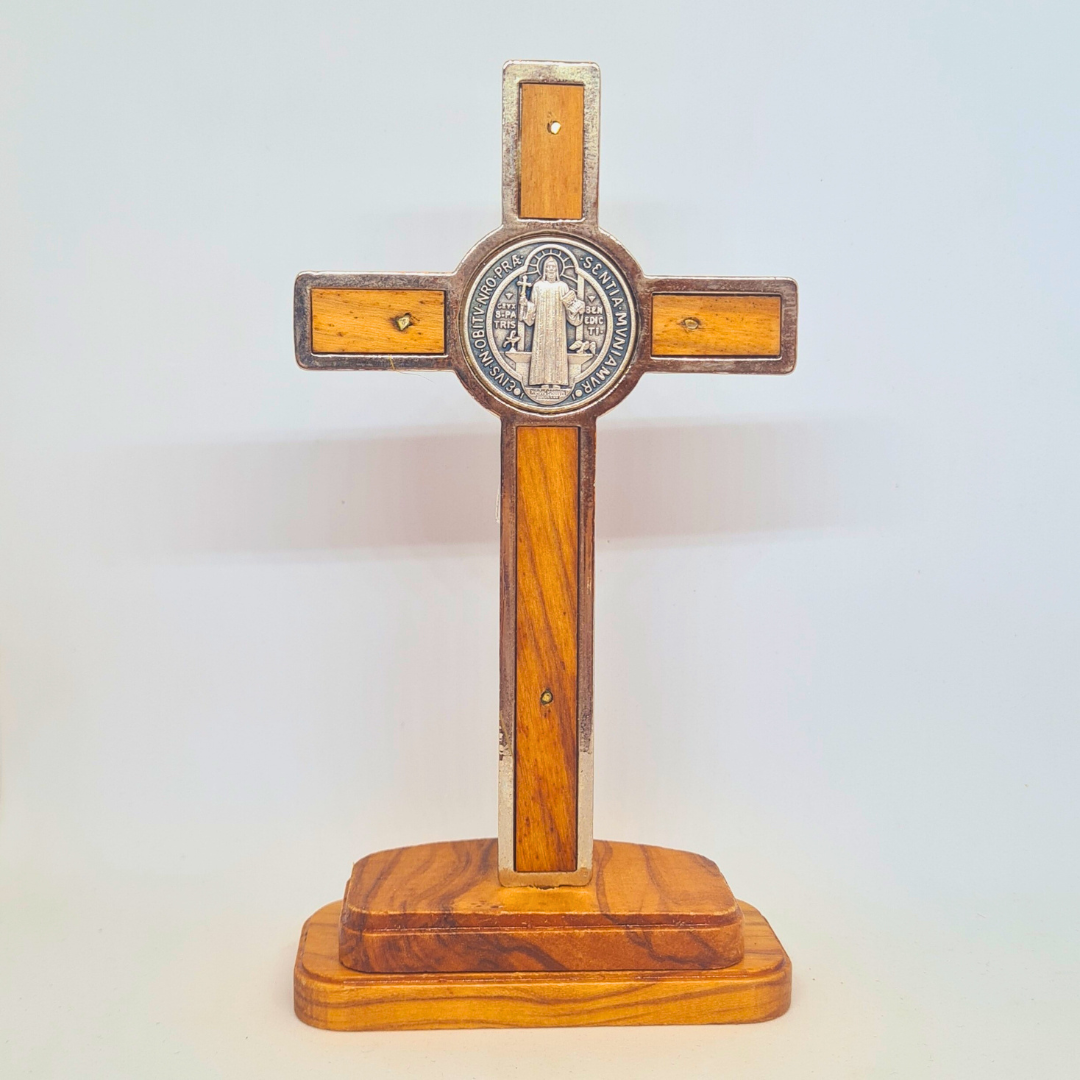 Saint Benedict Standing Crucifix [5.3'' | 13,5cm]
