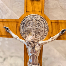 Load image into Gallery viewer, Saint Benedict Wall Crucifix
