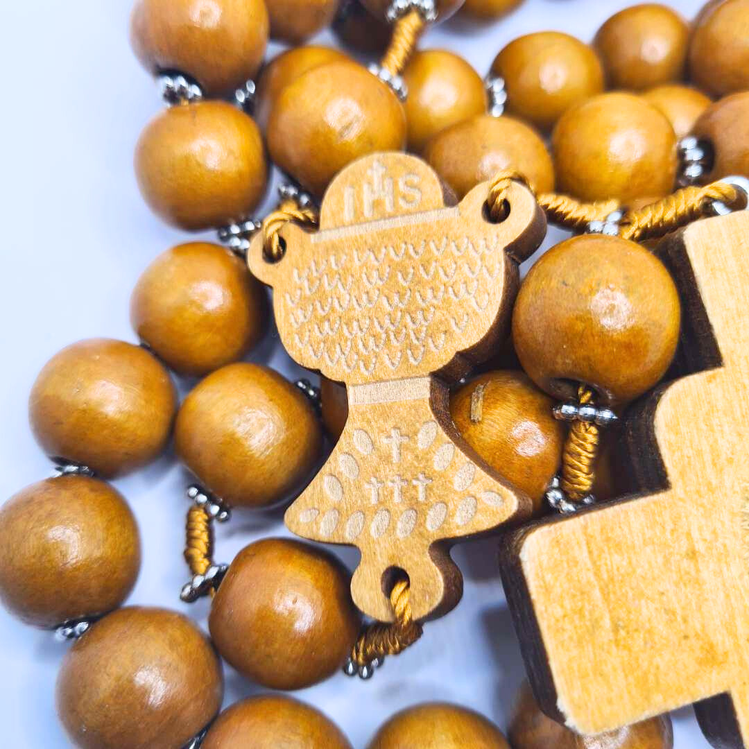 Saint Benedict Wood Wall Rosary