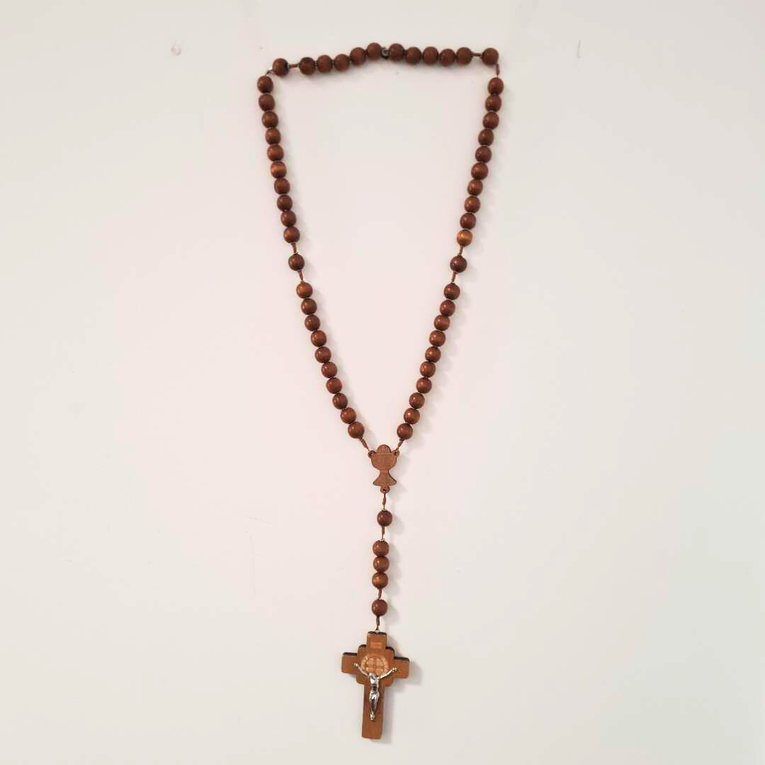 Saint Benedict Wood Wall Rosary