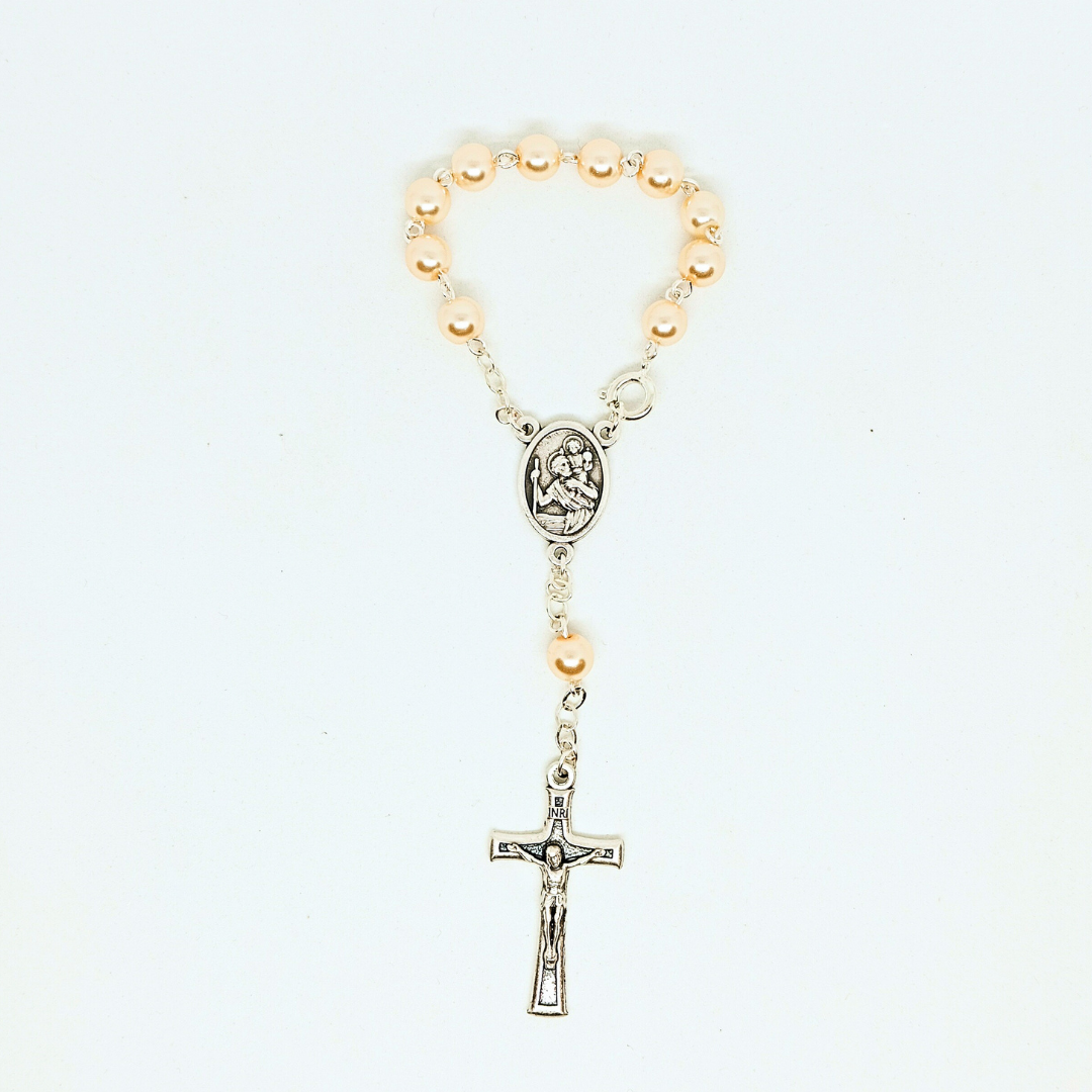 Saint Christopher Pearl Decade Rosary