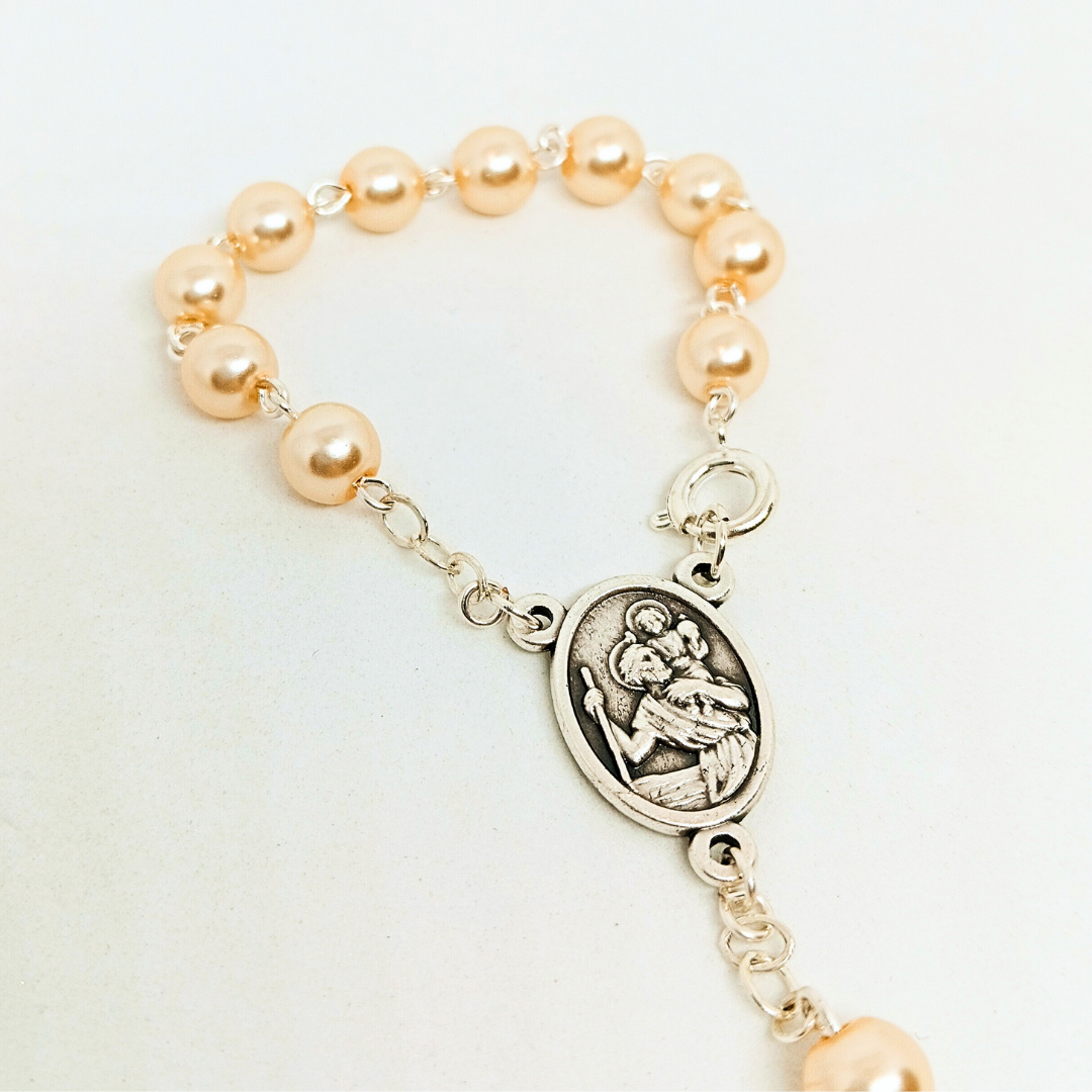 Saint Christopher Pearl Decade Rosary