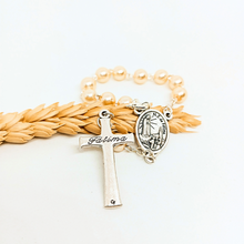 Cargar imagen en el visor de la galería, Saint Christopher Pearl Decade Rosary
