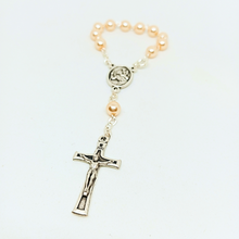 Load image into Gallery viewer, Saint Christopher Pearl Decade Rosary
