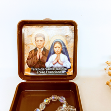 Load image into Gallery viewer, Saint Francisco and Saint Jacinta Crystal Rosary
