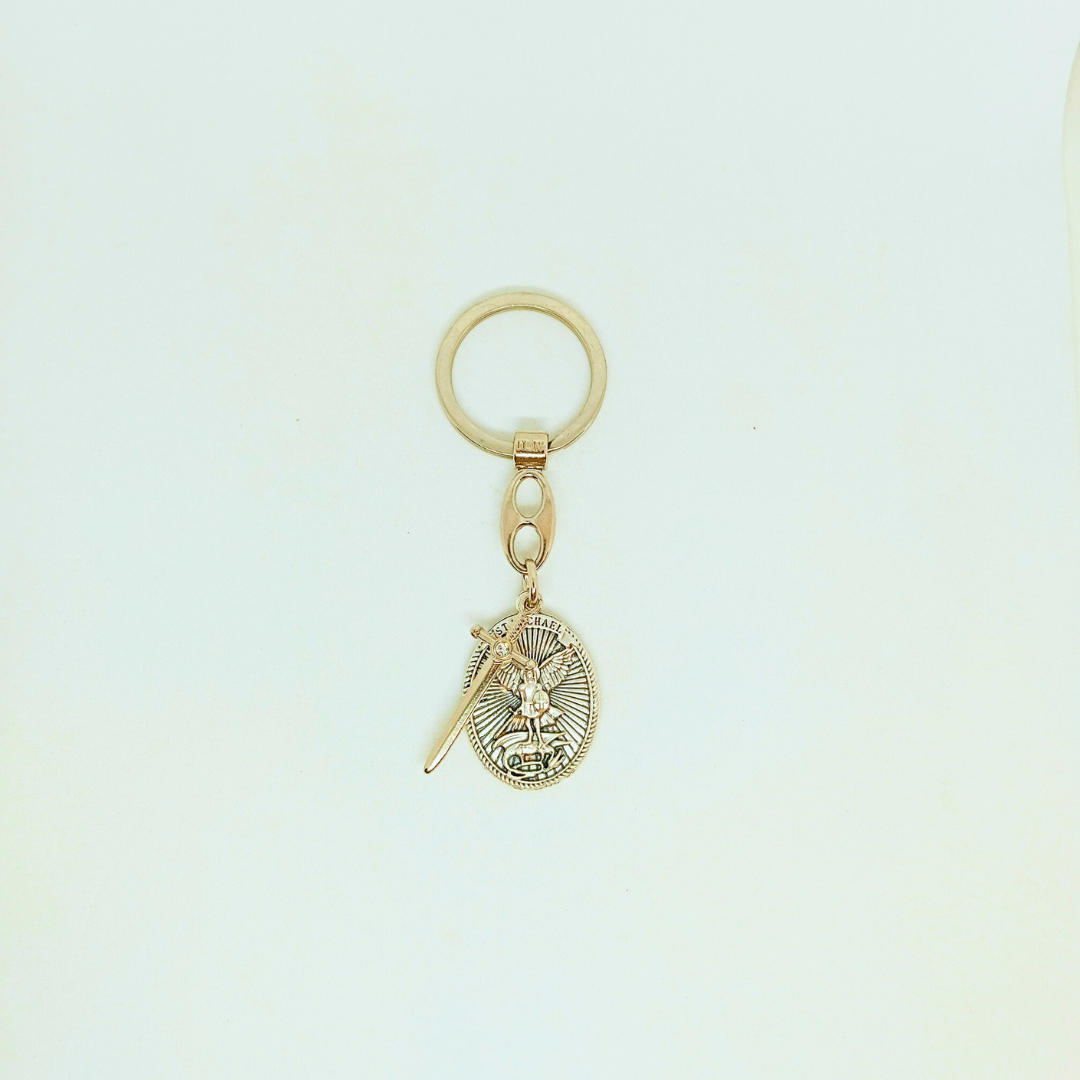 Saint Michael - Metal keychain