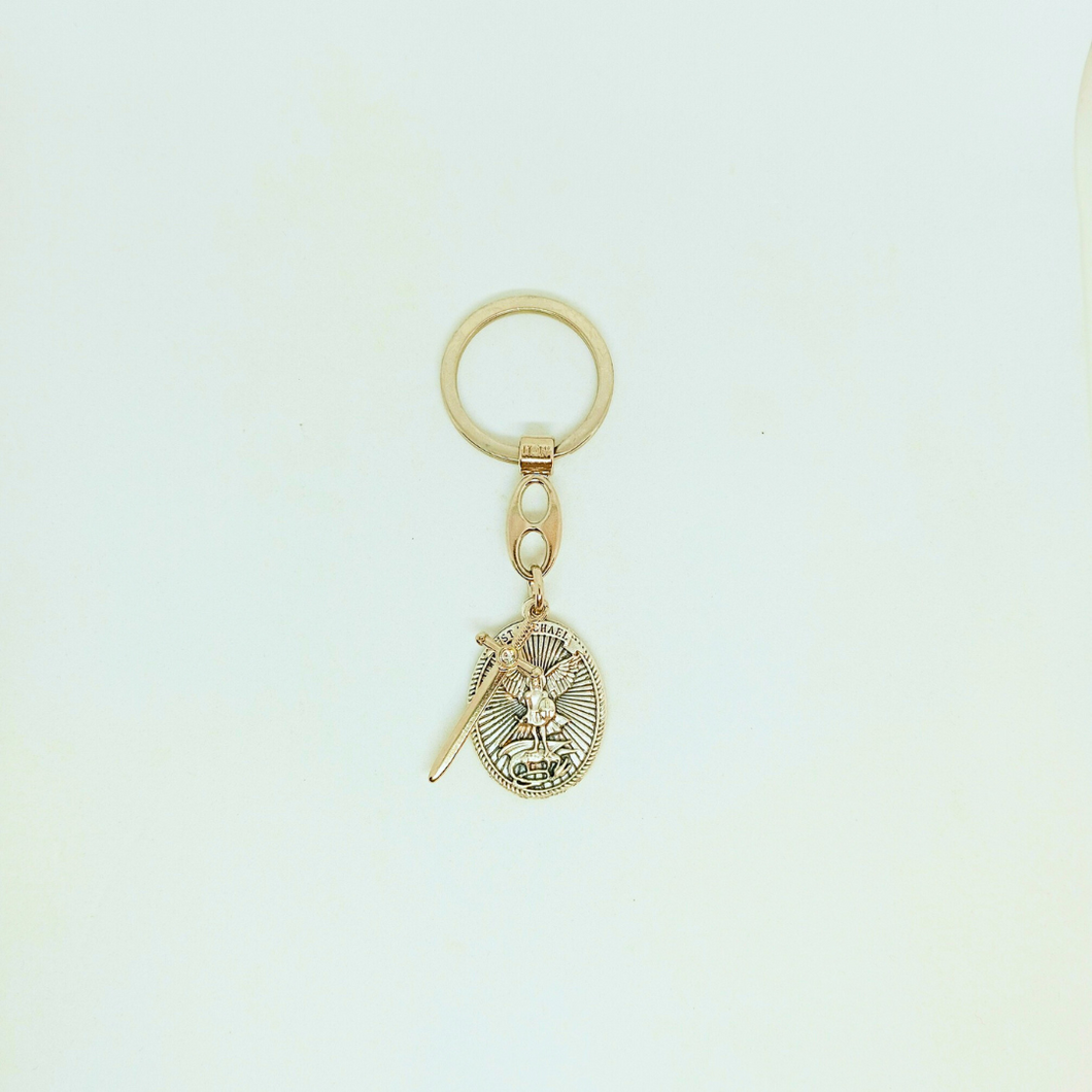 Saint Michael - Metal keychain