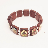 Saints Wood Bracelet