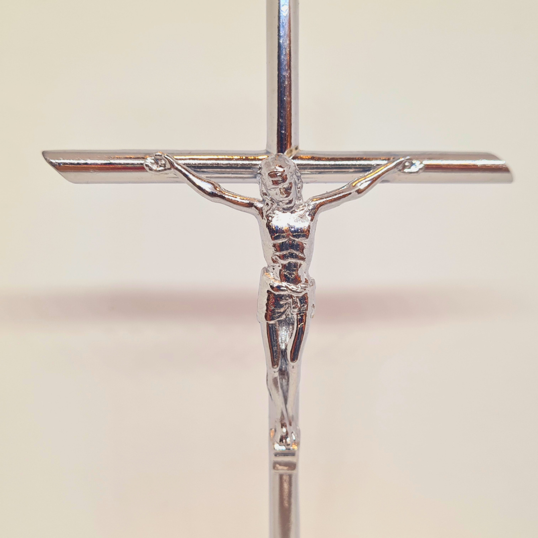 Standing Metal Crucifix [4.7'' | 12cm]