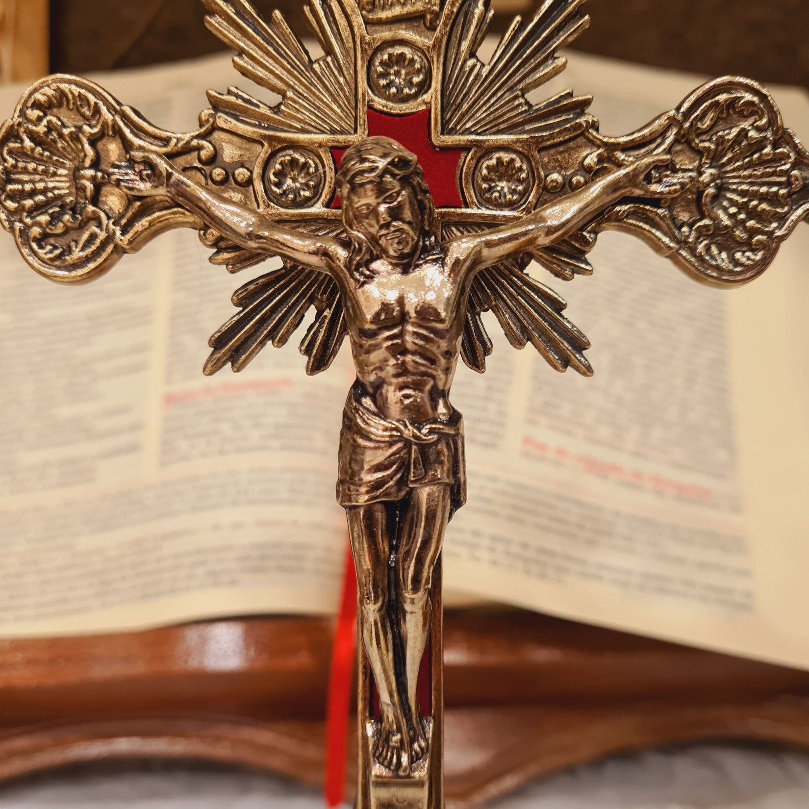 Standing Crucifix - 8.3'' | 21cm [Metal]