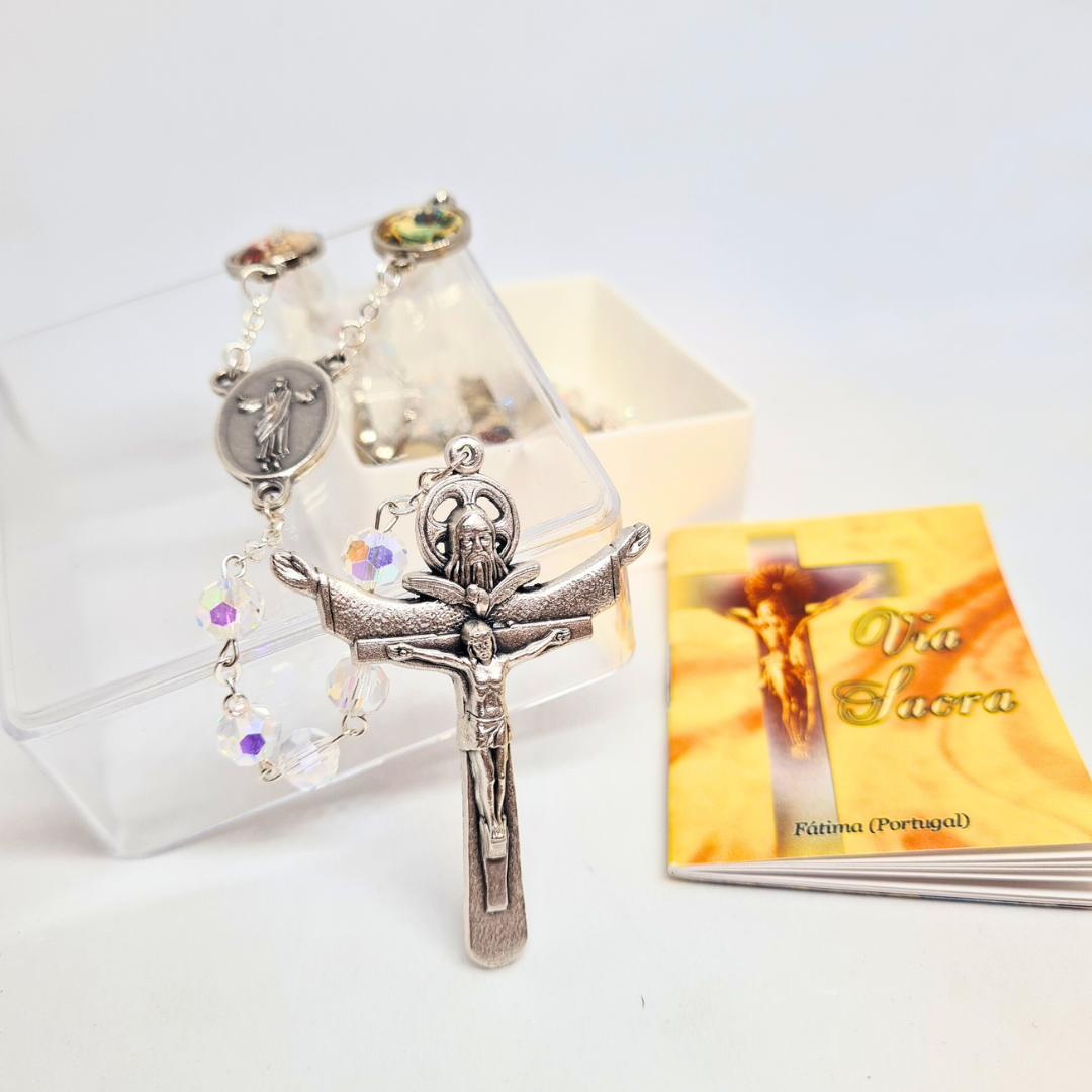 Stations of the Cross Crystal Rosary [NEW]