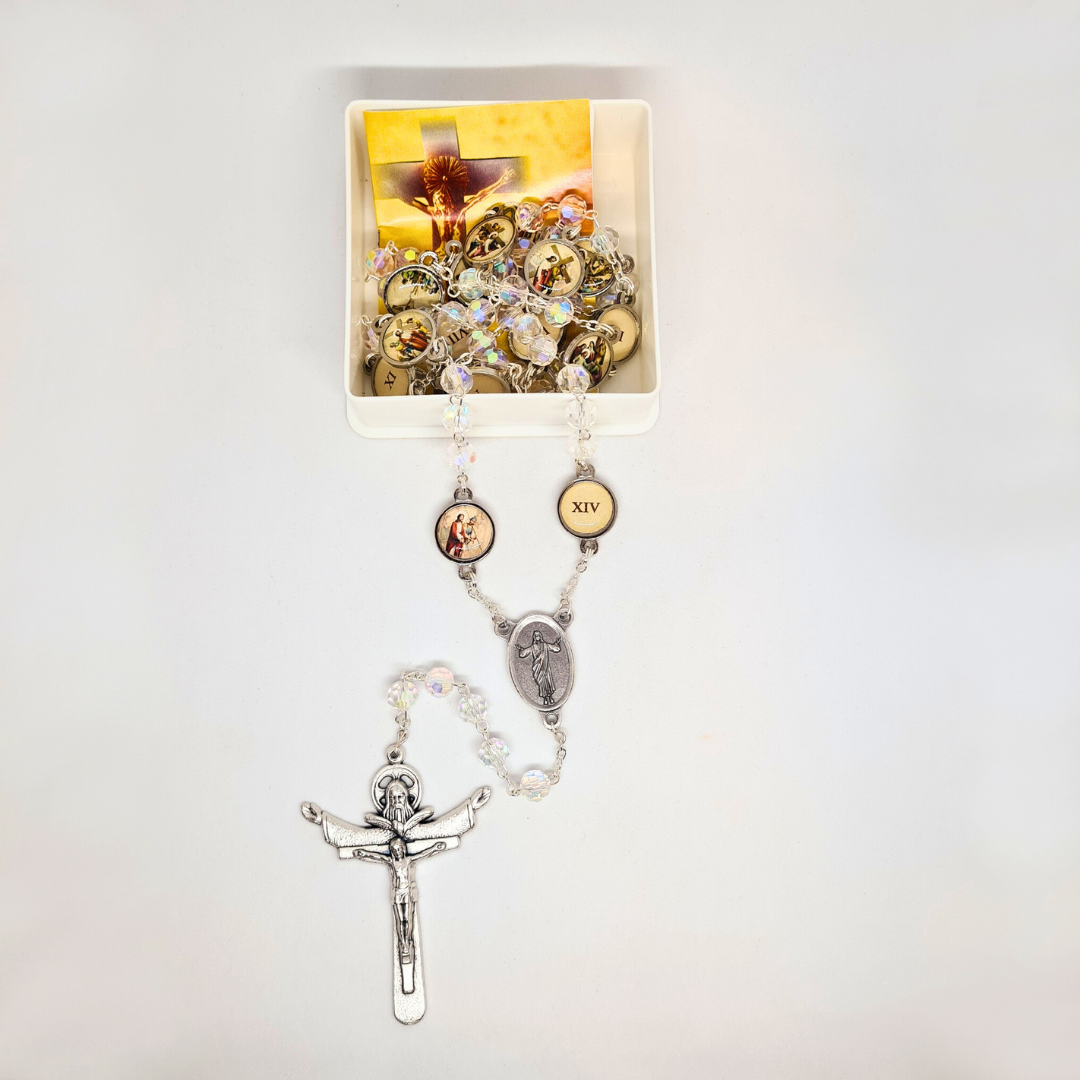 Stations of the Cross Crystal Rosary [NEW]