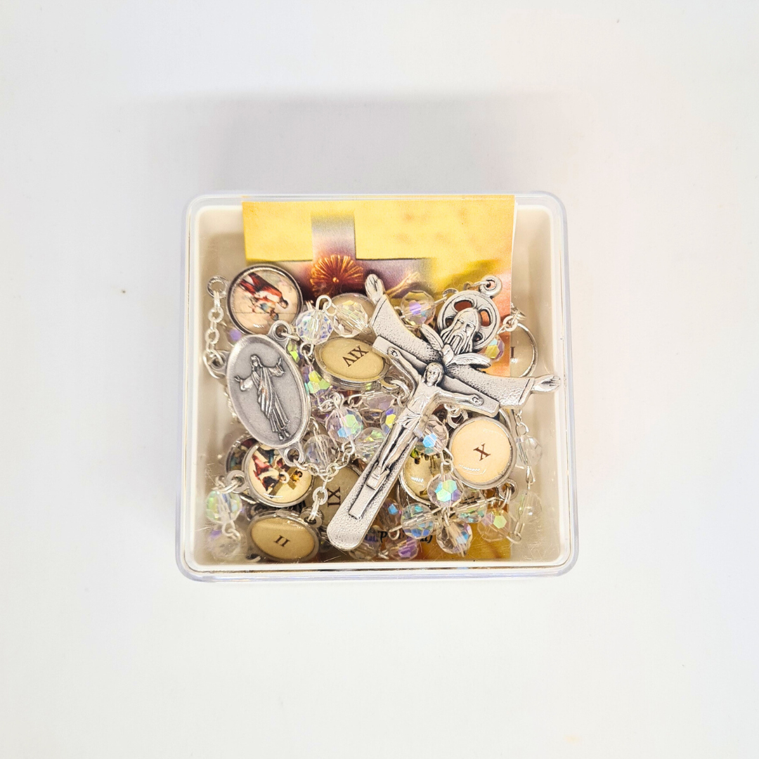 Stations of the Cross Crystal Rosary [NEW]