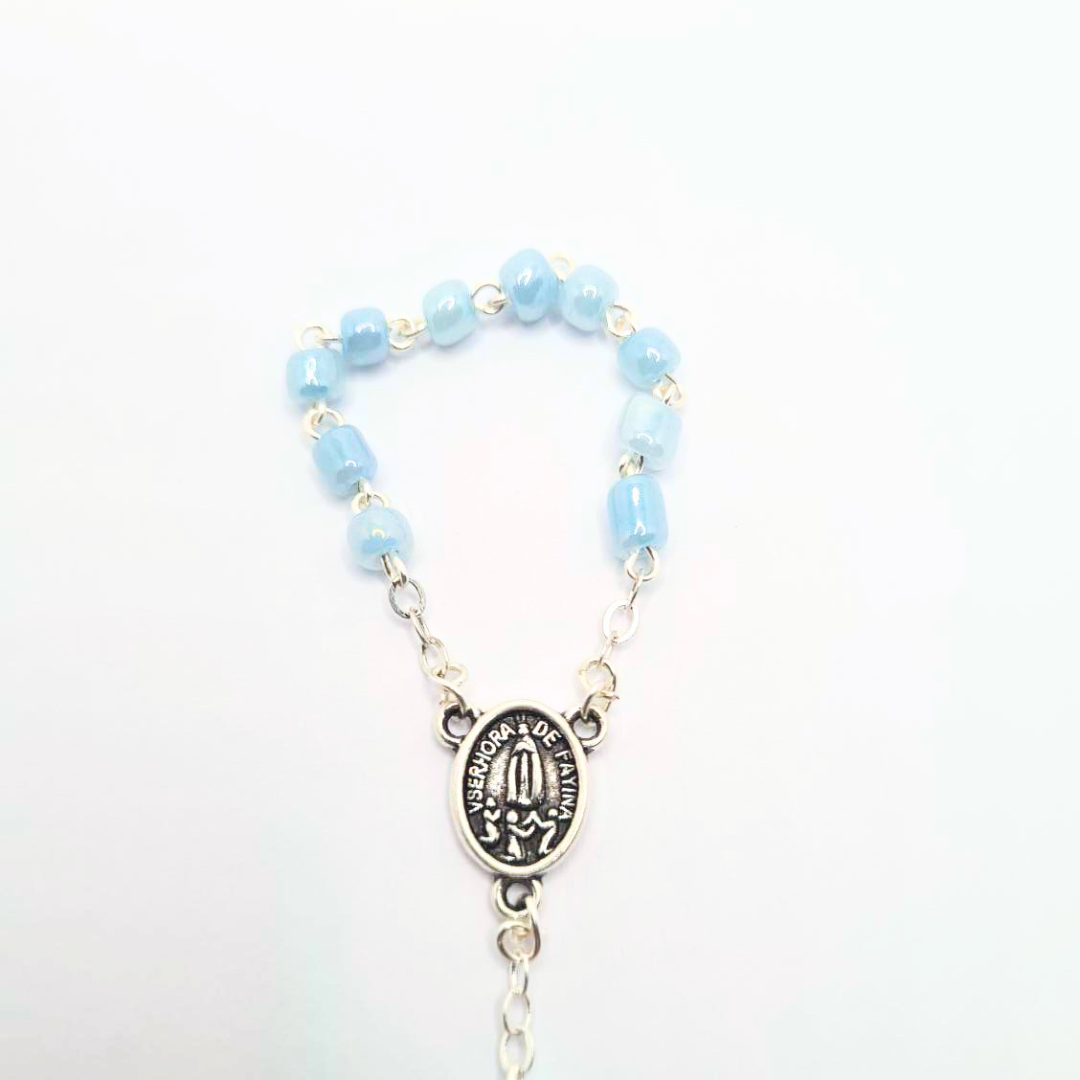 Statue - Light Blue Decade Rosary