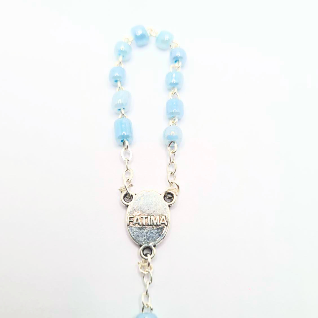 Statue - Light Blue Decade Rosary