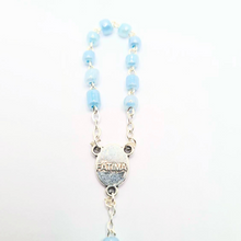 Load image into Gallery viewer, Statue - Light Blue Decade Rosary
