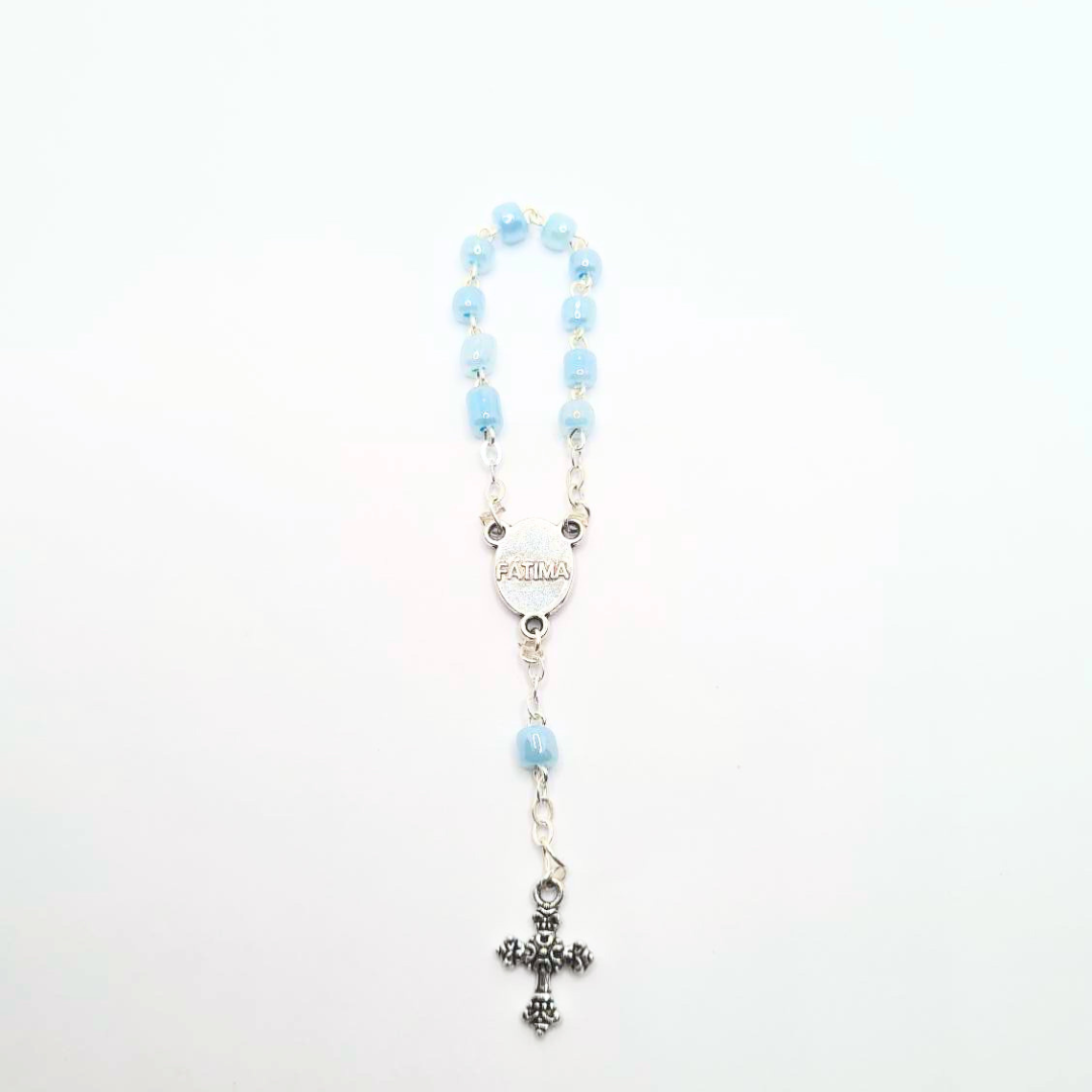 Statue - Light Blue Decade Rosary