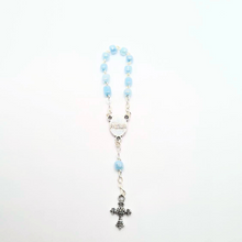 Load image into Gallery viewer, Statue - Light Blue Decade Rosary
