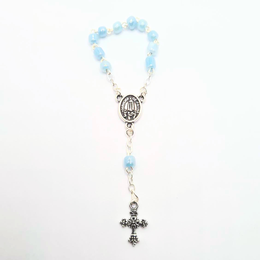 Statue - Light Blue Decade Rosary