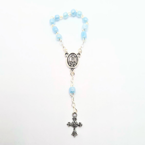 Statue - Light Blue Decade Rosary