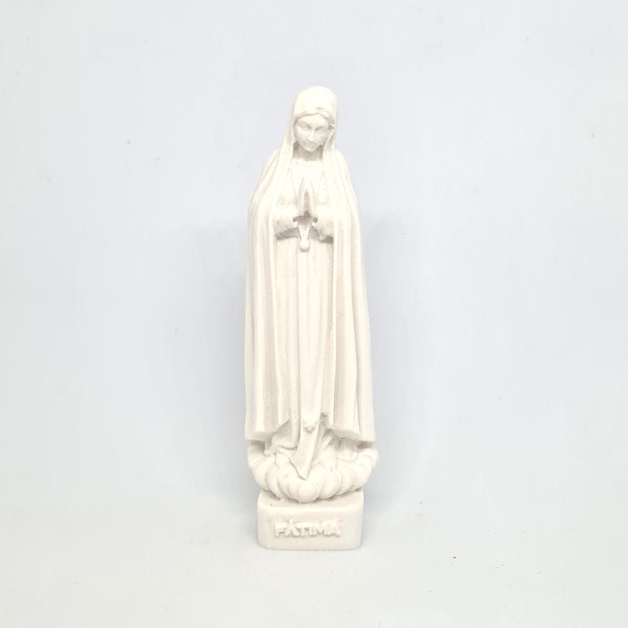 White Statue of Our Lady of Fatima [3.5'' | 9cm]