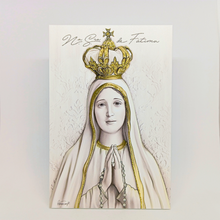 Load image into Gallery viewer, Wood Plaque Our Lady of Fatima
