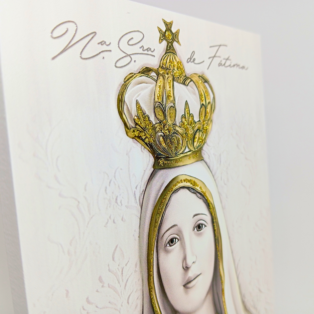 Wood Plaque Our Lady of Fatima