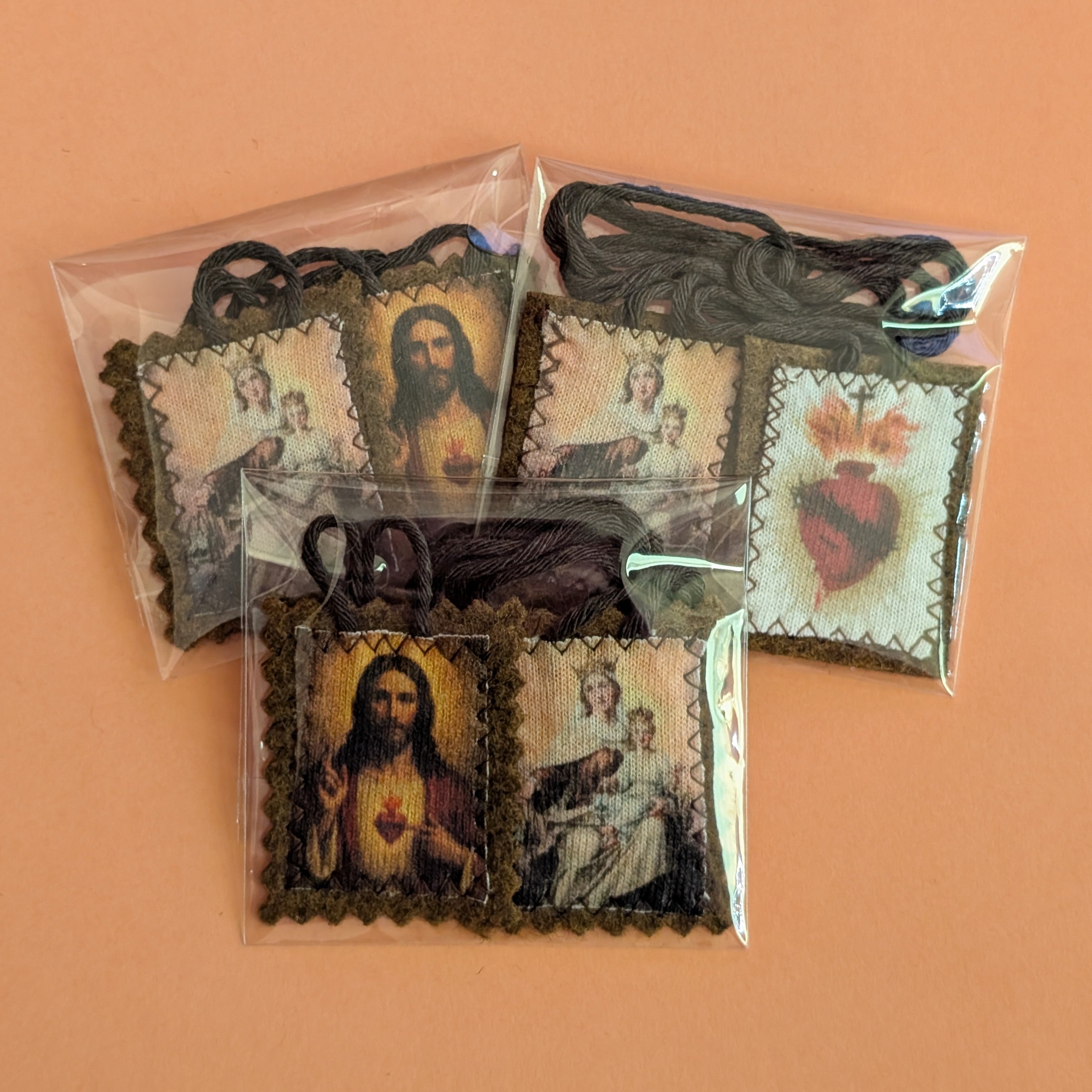 Our Lady of Mount Carmel Scapular - 100% Portuguese Wool