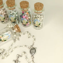 Load and play video in Gallery viewer, Pearl Our Lady of Fatima Bottle Rosary
