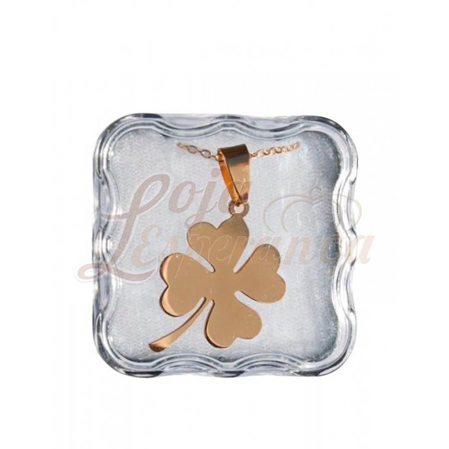 Golden Four Leaf Clover Necklace