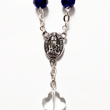 Cargar imagen en el visor de la galería, Blue Crystal Decade Rosary Bracelet
