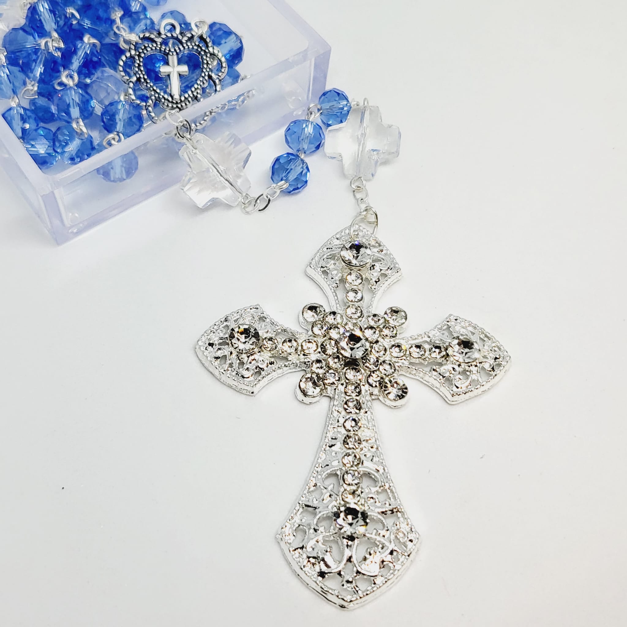 Blue Crystal Rosary - Special Edition