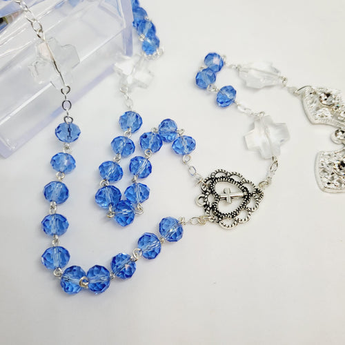 Blue Crystal Rosary - Special Edition