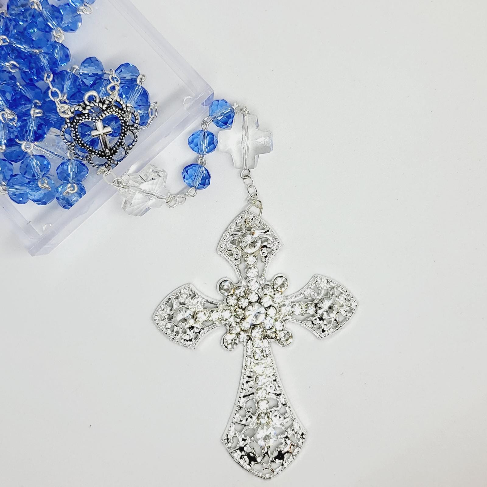 Blue Crystal Rosary - Special Edition