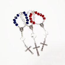 Cargar imagen en el visor de la galería, 3 Crystal Decade Rosary Bracelets
