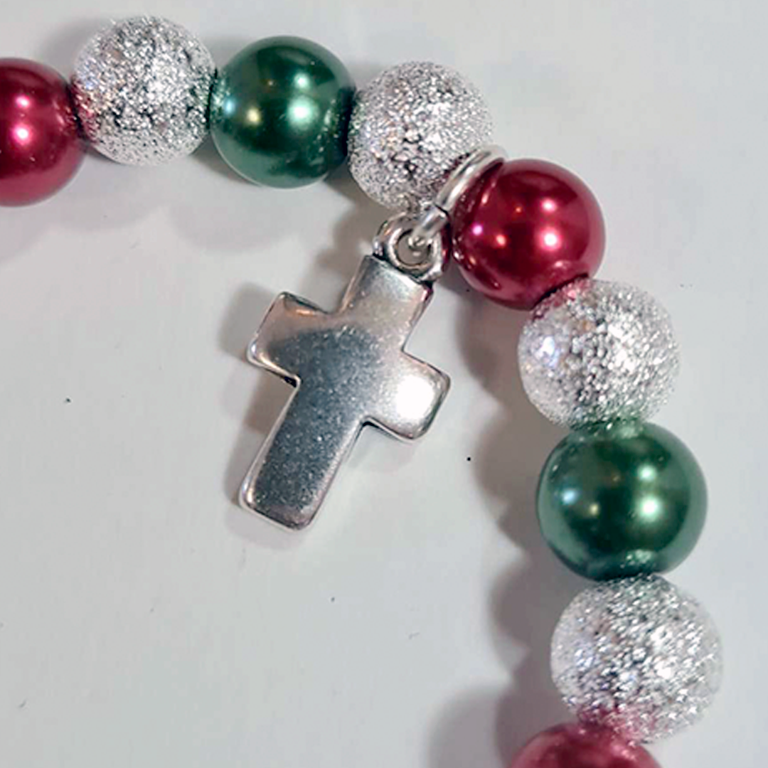 Christmas Bracelet - Red and Green