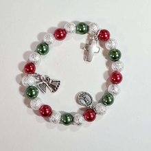 Load image into Gallery viewer, Christmas Bracelet - Red and Green
