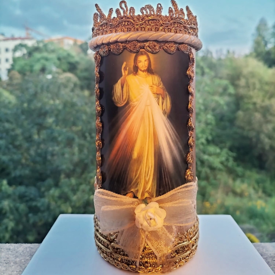 Divine Mercy Candle [4.3'' | 11cm]