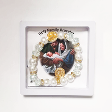 Cargar imagen en el visor de la galería, Holy Family Golden Blue Bracelet
